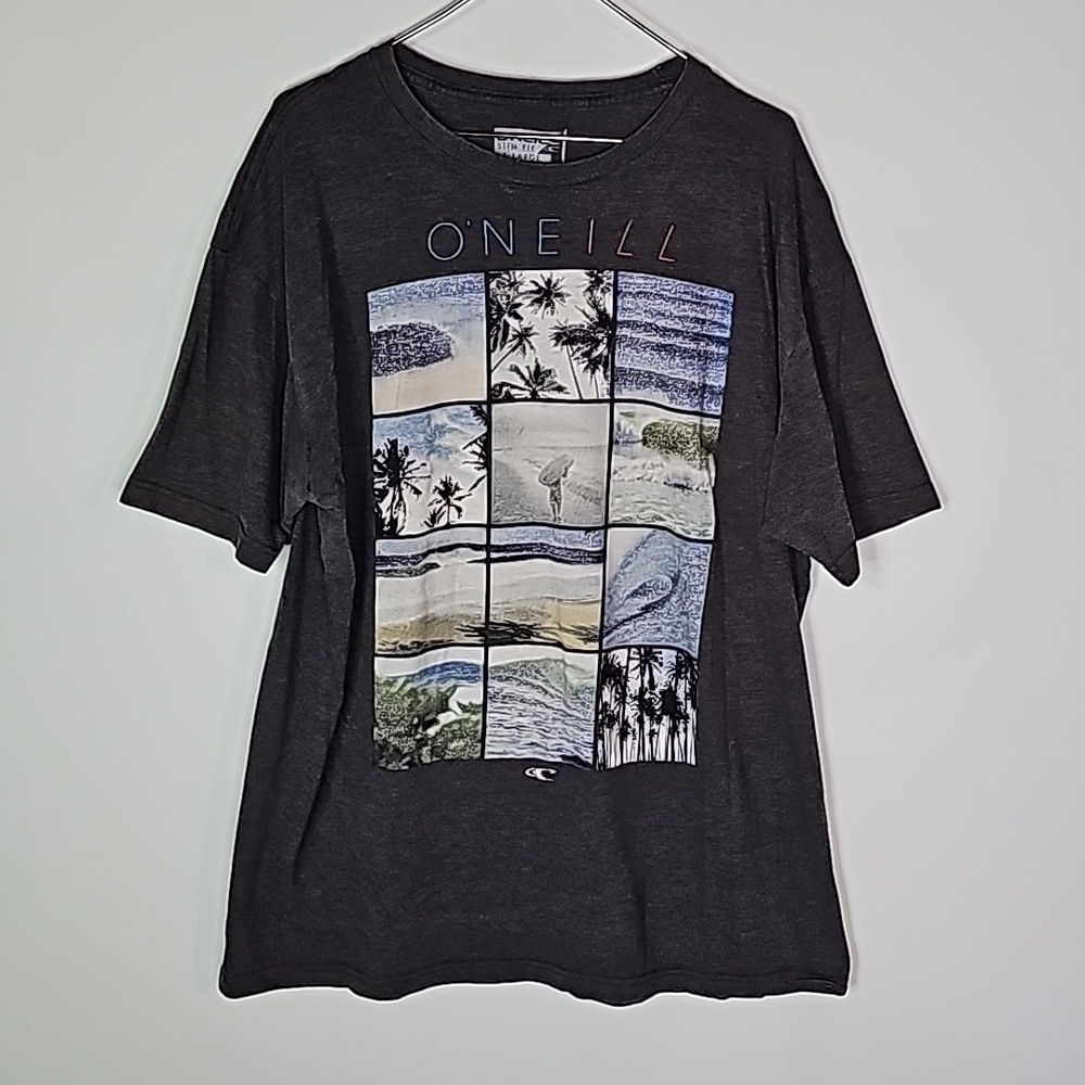O'Neil large gray slim fit short sleeve shirt